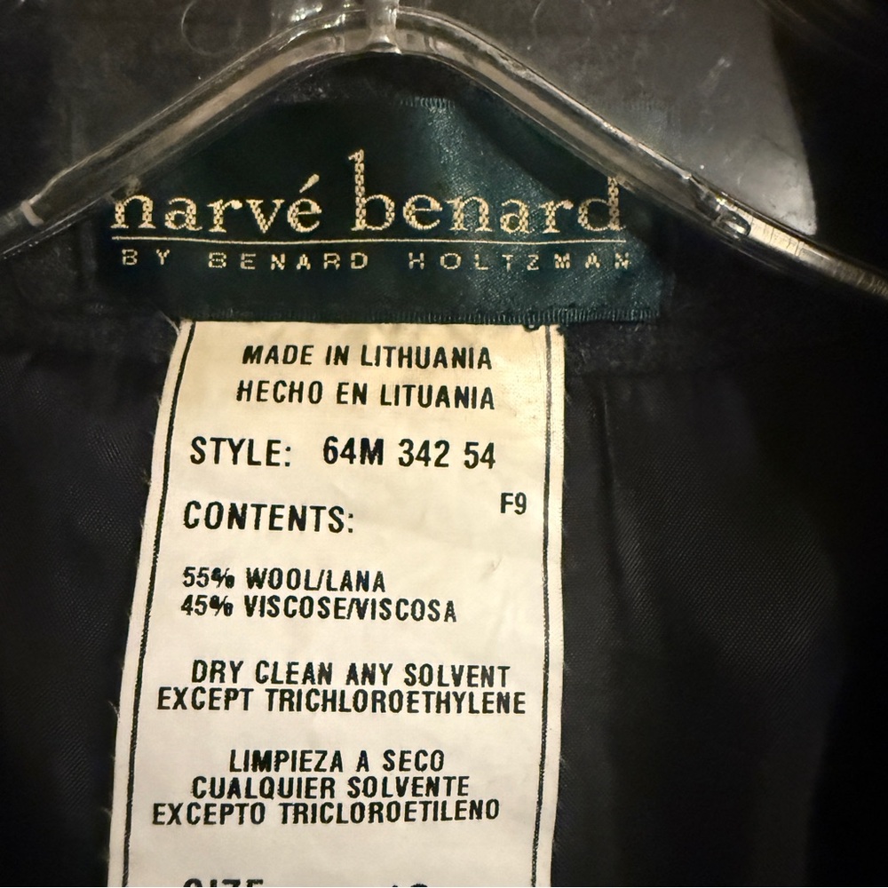 Harvey’ Bernard Women's Dark Gray Blazer Size 10 - Picture 2 of 9